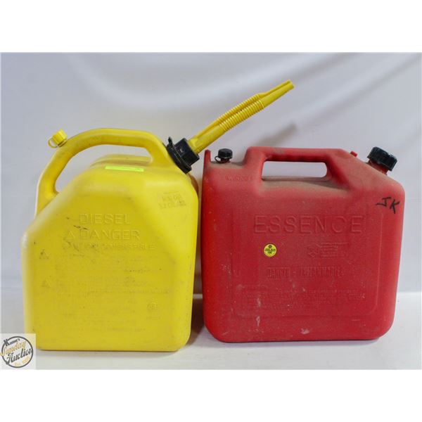 GAS CAN & DIESEL FUEL JERRY CANS