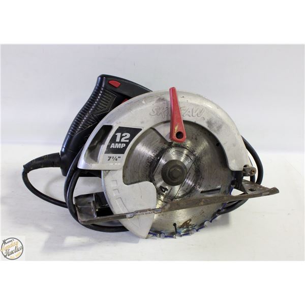 7 1/4" SKILLSAW 12 AMPS WORKS