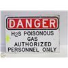 Image 1 : METAL DANGER SIGN 20 INCHES X 14 INCHES