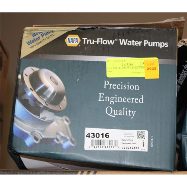 NAPA TRU-FLOW WATER PUMP 43016
