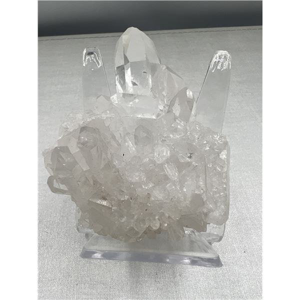 2.7 inch Clear Quartz cluster with Aura