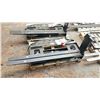 Image 1 : GIYI GY-SF60 BLACK INDUSTRIAL SKID STEER HYDRAULIC SIDE SHIFT FORKLIFT ATTACHMENT WITH FORKS