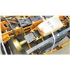 Image 2 : GIYI GY-D680 BLACK / YELLOW INDUSTRIAL HYDRAULIC SKID STEER PILE HAMMER ATTACHMENT WITH TOOLING