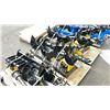 Image 1 : MIVA BLACK / YELLOW 4 PCS INDUSTRIAL HYDRAULIC SKID STEER AUGER ATTACHMENT INCLUDING: AUGER WITH 3
