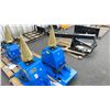 Image 1 : GIYI GY-WS43 BLUE INDUSTRIAL 43" HYDRAULIC SKID STEER LOG SPLITTER ATTACHMENT