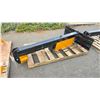Image 2 : GIYI GY-HLS25 INDUSTRIAL BLACK / YELLOW HYDRAULIC SKID STEER HORIZONTAL LOG SPLITTER ATTACHMENT