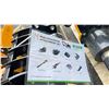 Image 2 : 8 PCS BLACK / YELLOW MINI EXCAVATOR MULTI ATTACHMENT SET INCLUDING SMALL DIGGING BUCKET, CLEANING