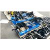 Image 2 : MIVA BLACK / BLUE 4 PCS INDUSTRIAL HYDRAULIC SKID STEER AUGER ATTACHMENT INCLUDING: AUGER WITH 3