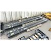 Image 1 : PAIR OF SKLP BLACK METAL 10' INDUSTRIAL FORKLIFT FORK EXTENSIONS FOR 4 3/4"W FORKS
