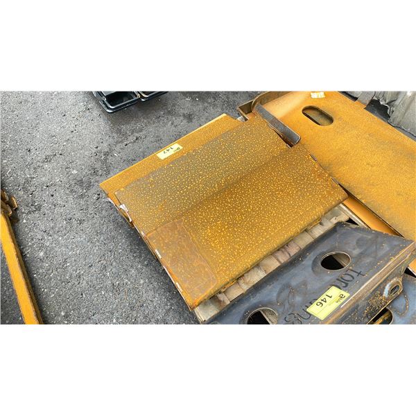 3 INDUSTRIAL STEEL 24" MINI SKID STEER QUICK CHANGE ATTACHMENT PLATES
