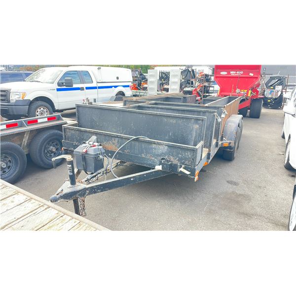 1993 TRITON TANDEM AXLE TRAILER, BLACK, VIN 1T9216CT0PW293334,