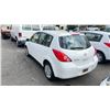 Image 2 : 2012 NISSAN VERSA, 4DRSW, WHITE, VIN 3N1BC1CP9CK810015,