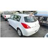 Image 2 : 2011 NISSAN VERSA, 4DRSW, WHITE, VIN 3N1BC1CP8BL466976,