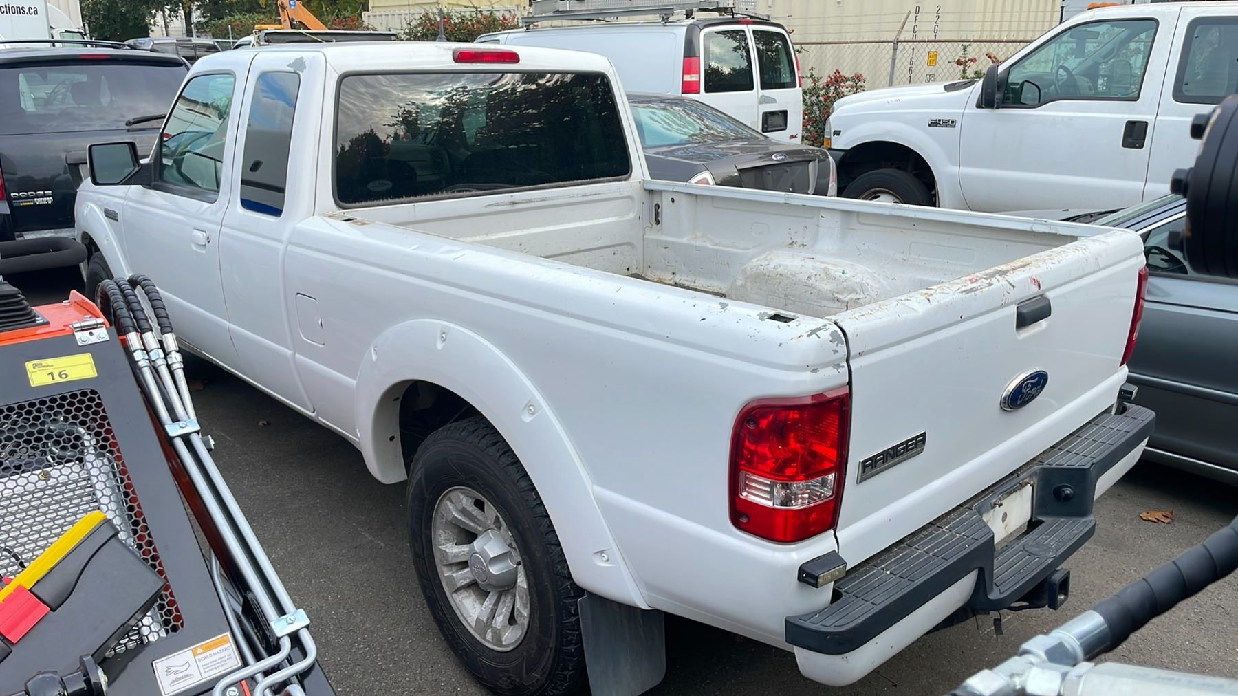 2010 FORD RANGER, 2DR WITH 2 COACH DOORS PU, WHITE, VIN ...
