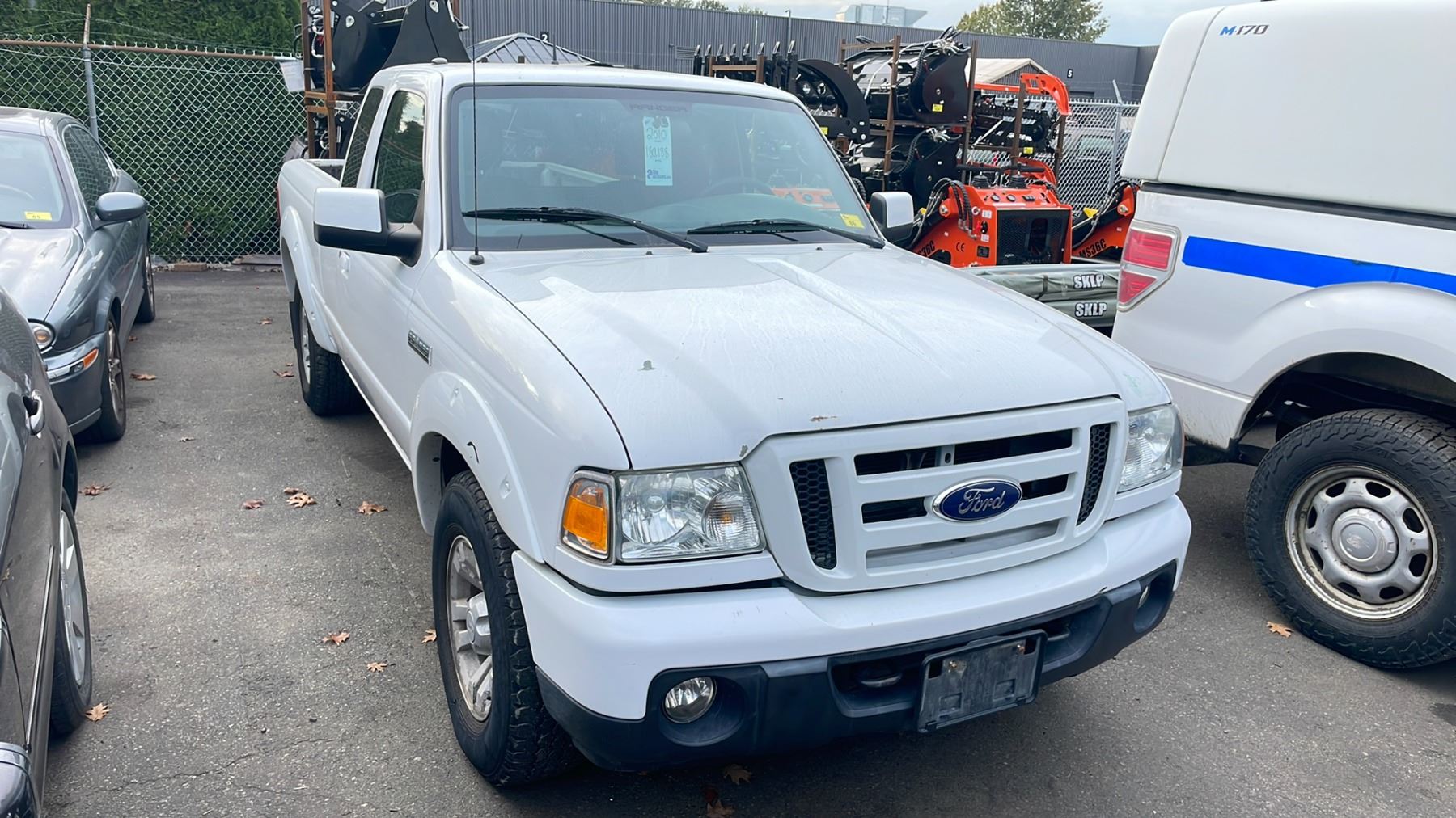 2010 FORD RANGER, 2DR WITH 2 COACH DOORS PU, WHITE, VIN ...