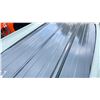Image 2 : STACK OF 100 SKLP DARK GREY 12"L X 37"W INDUSTRIAL CORRUGATED METAL ROOF / WALL SHEETING