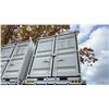 Image 2 : GREY 12' 10,120 MAX CAPACITY INDUSTRIAL OFFICE / SECURITY TRANSPORT CONTAINER WITH