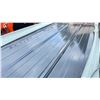 Image 2 : STACK OF 50 SKLP DARK GREY 12"L X 37"W INDUSTRIAL CORRUGATED METAL ROOF / WALL SHEETING