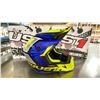 Image 2 : PAIR OF JUST1 RACING J38 BLADE ECE22/05 OFF ROAD RACING HELMETS COLOR BLUE, SIZE MED *IN BOX*