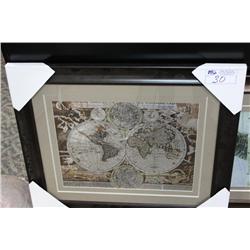 Framed Print Globe