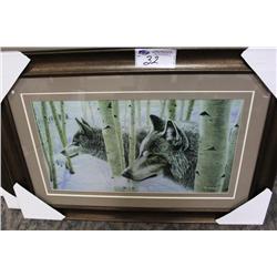 Framed Print Wolves