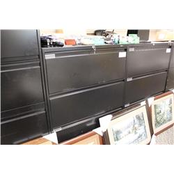 Black 4 Drawer Lateral File Cabinet