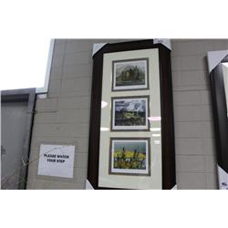 Framed Triple  Limited Prints