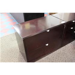 Mahogany 2 Drawer Lateral File Cabinet
