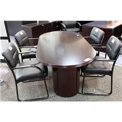 Mahogany 6' Boardroom Table