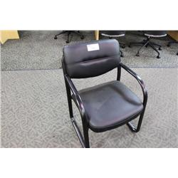 Black Leather Client Chair