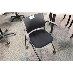 Black Mobile Folding Chair