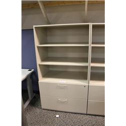Teknion 2 Drawer Lateral File With Hutch