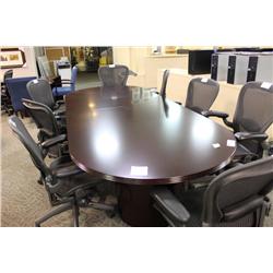 Mahogany 8' Boardroom Table