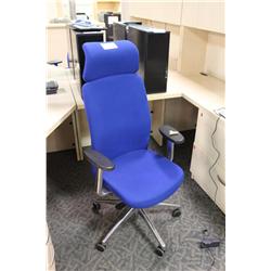 Blue Highback Ergonomic Executive Chair