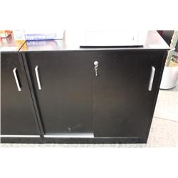 Black 2 Door Storage Cabinet