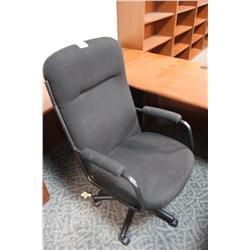 Black Cloth Highback Chair