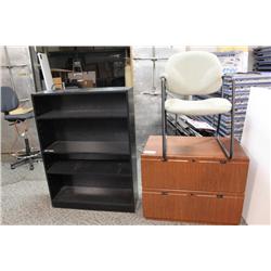 File Cabinet Chair And Bookshelf