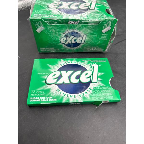 Excel Spearmint Sugar-Free Chewing Gum 12-Piece Packs x 12