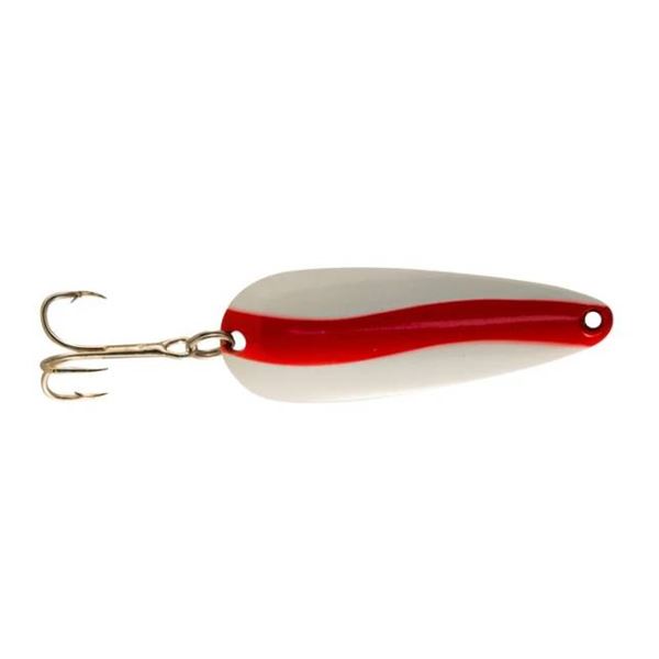 Len Thompson Fishing Lures – Red & White, No. 0 RW – Set of 5, Made in Canada