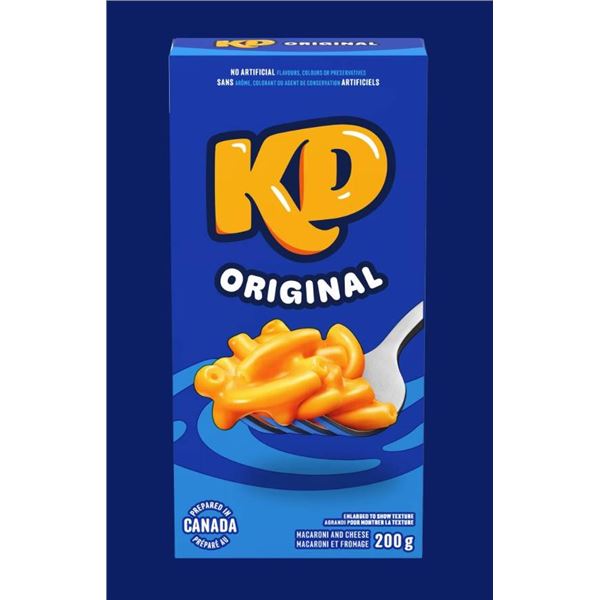 Six Packs of KD Macaroni and Cheese Dinner, 200g Each