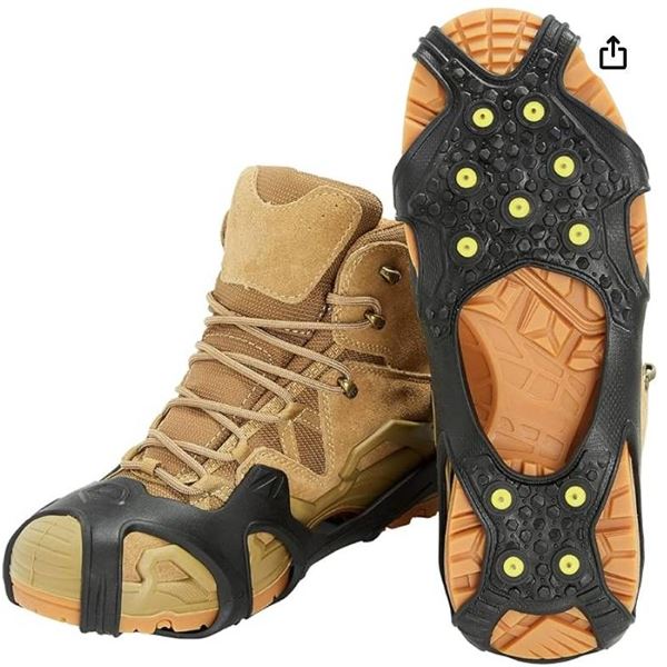 Yaktrax IceTrax Pro+ Ice Cleats with Tungsten Carbide Spikes Size Small