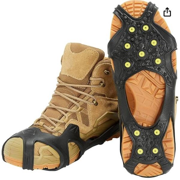 Yaktrax IceTrax Pro+ Ice Cleats with Tungsten Carbide Spikes Size Small