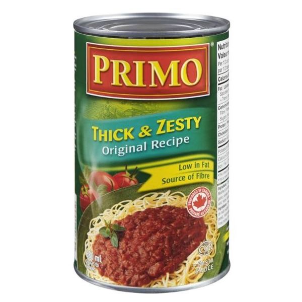 Primo Thick & Zesty Canned Pasta Sauce – Set of 4, 680 ml Each