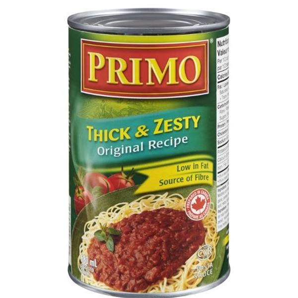 Primo Thick & Zesty Canned Pasta Sauce – Set of 4, 680 ml Each