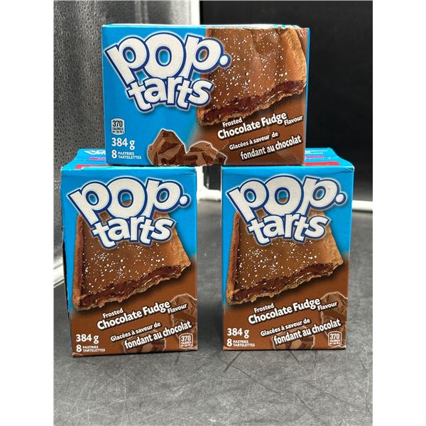 Lot of 3 Packs Pop-Tarts Frosted Chocolate Fudge 384 g (8 count each)