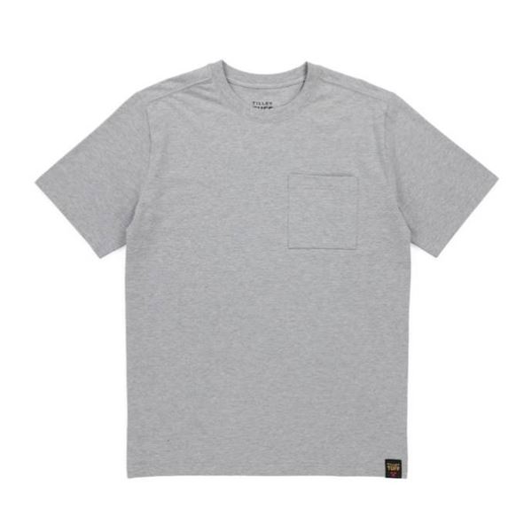 Tilley Tuff Legacy Men’s T-Shirt with Pocket in Grey Cotton – 3XLarge