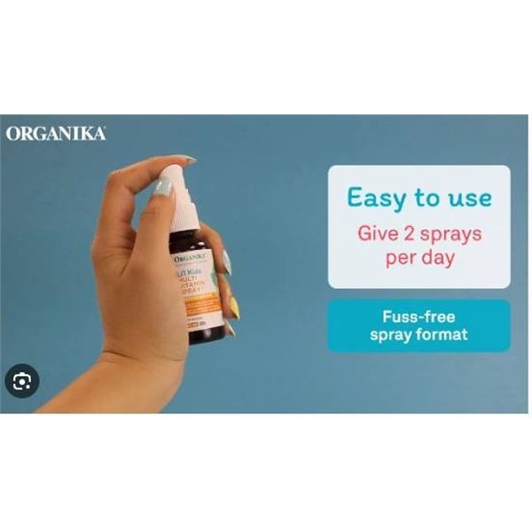 Organika Kids Multi Vitamin Spray, Fruity Orange, 30 mL – Lot B64J00394