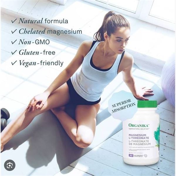 Organika Magnesium L-Threonate 90 Capsules (Lot 122304)