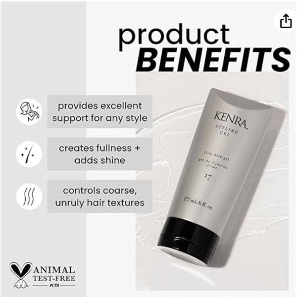 Kenra Styling Gel 17 Firm Hold Gel 177 mL/6 fl. oz. (Set of 2)
