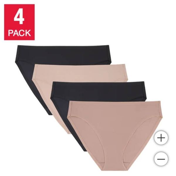 Halston Women’s Smoothwear Bikini, 4-pack Size L/G